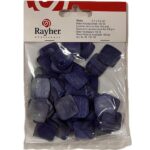 RAYHER PETYS WOODEN FLAKES 100PCS 1.7X1.8CM DARK BLUE