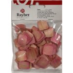 RAYHER PETYS WOODEN FLAKES 100PCS 1.7X1.8CM ANTIQUE ROSE