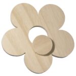RAYHER WOODEN FLOWER 15X1.2CM