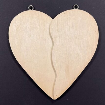 RAYHER 3D WOODEN HEART 15.4X15X1CM
