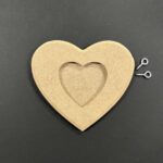 RAYHER WOODEN PHOTO FRAME HEART 13X11.5X0.8CM