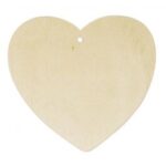 RAYHER WOODEN HEART 2PCS 8.5X8X0.4CM