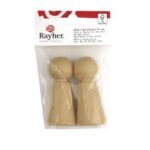 RAYHER WOODEN CONE FIGURES 70MM 2PCS
