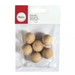 RAYHER WOODEN BALLS 25MM 6PCS SOLID