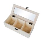 RAYHER WOODEN TEA BOX 3 FANS 21.5X9X7CM - Image 2