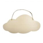 RAYHER WOODEN SIGN CLOUD 40X20X0.6CM