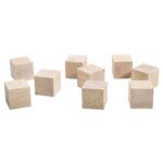 RAYHER WOODEN DICES/CUBES 4.5X4.5X4.5CM 9PCS - Image 2