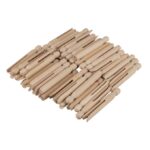 RAYHER WOODEN CLOTHES PEGS 11CM 50PCS [WITH ROUND HEAD] - Image 2