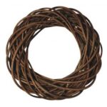 RAYHER WILLOW WREATH D.14CM DARK BROWN