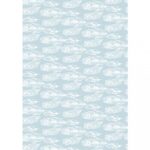 RAYHER DECO MACHE DECOUPAGE PAPER 22G 26X37.5CM 3PCS LIGHT BLUE FEATHERS