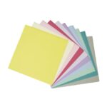 RAYHER ORIGAMI FOLDING PAPERS 80G 20X20CM 100SH PASTEL COLOURS