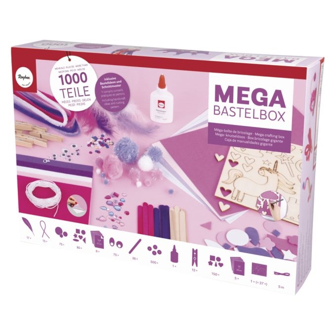 R69184000.jpg RAYHER MEGA CRAFT BOX UNICORN 1000PCS - Image 1