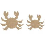 RAYHER PAPIER MACHE CRABS FLAT 2PCS 7+10CM