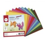 RAYHER ORIGAMI FOLDING PAPERS 80G 10X10CM 100SH