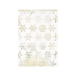 RAYHER DECO MACHE DECOUPAGE PAPER 27G 26X37.5CM 3PCS SNOW FLAKES