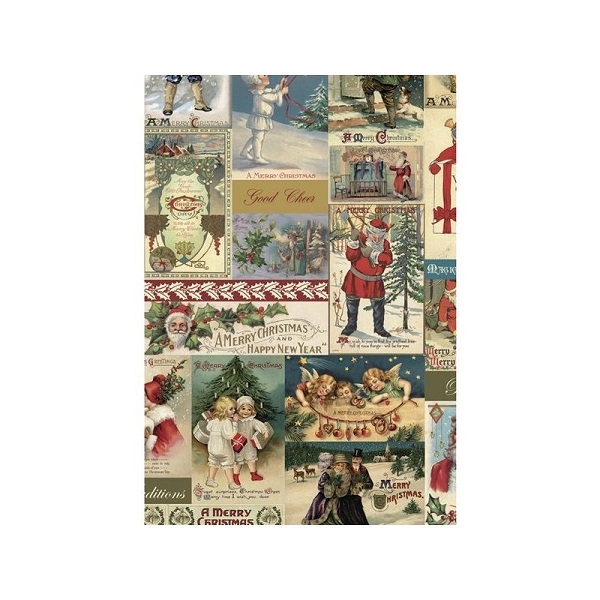 R71983000.jpg RAYHER DECO MACHE DECOUPAGE PAPER 27G 26X37.5CM 3PCS XMAS SCENE - Image 1