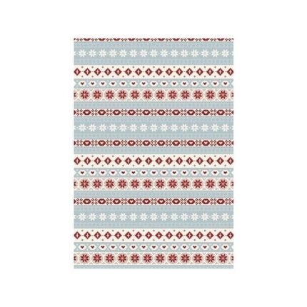 RAYHER DECO MACHE DECOUPAGE PAPER 27G 26X37.5CM 3PCS RED/LIGHT BLUE WINTER