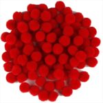 RAYHER POMPONS 15MM 60PCS RED