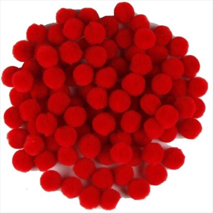 RAYHER POMPONS 15MM 60PCS RED