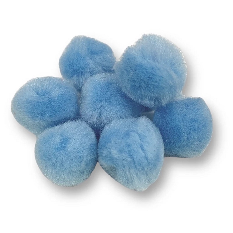 R7651308.jpg RAYHER POMPONS 20MM 50PCS LIGHT BLUE - Image 1