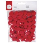 RAYHER POMPONS 20MM 50PCS RED