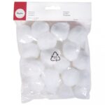 RAYHER POMPONS 38MM 20PCS WHITE