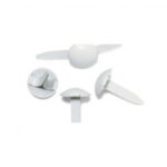 RAYHER BRADS ROUND 4+8MM 75PCS WHITE