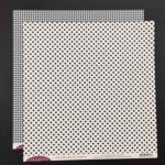 RAYHER SCRAPBOOK CARD 180G 30.5X30.5CM NAVY HOUNDSTOOTH