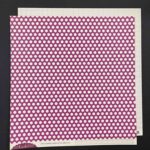RAYHER SCRAPBOOK CARD 180G 30.5X30.5CM FUCHSIA POLKA DOT