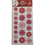RAYHER DIE-CUT 2SIDED PAPER FLOWERS BABY PINK