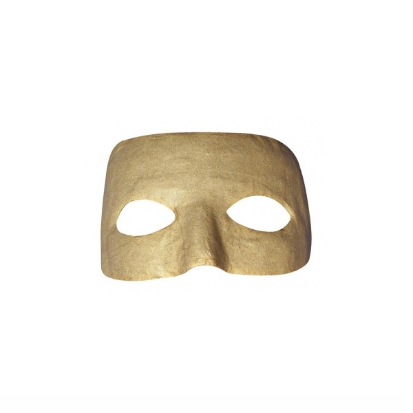 R8107000.jpg RAYHER PAPIER MACHE MASK 17X16CM DOMINO - Image 1