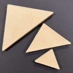 RAYHER PAPIER MACHE PYRAMIDS 3PCS