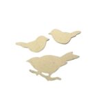 RAYHER PAPIER MACHE BIRDS [FLAT] 3PCS 6-9CM