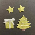 RAYHER MOTIF STICKER CHRISTMAS TREE 2-4CM 4PCS