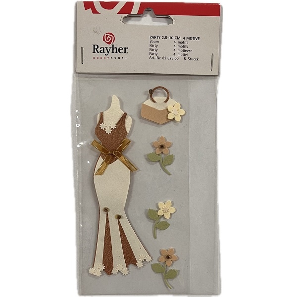R8282900.jpg RAYHER MOTIF STICKER 2.5-10CM PARTY - Image 1