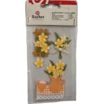 RAYHER MOTIF STICKER 1.5-6.5CM BLOSSOMS
