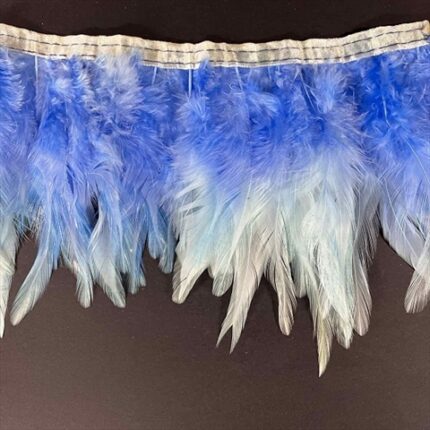 RAYHER FEATHER BORDER 50CM MEDIUM BLUE