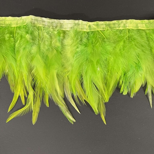 R8508011.jpg RAYHER FEATHER BORDER 50CM LIGHT GREEN - Image 1