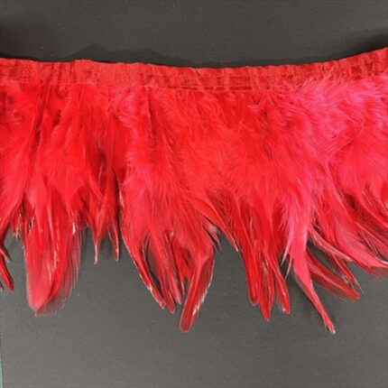 RAYHER FEATHER BORDER 50CM RED