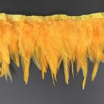 RAYHER FEATHER BORDER 50CM YELLOW