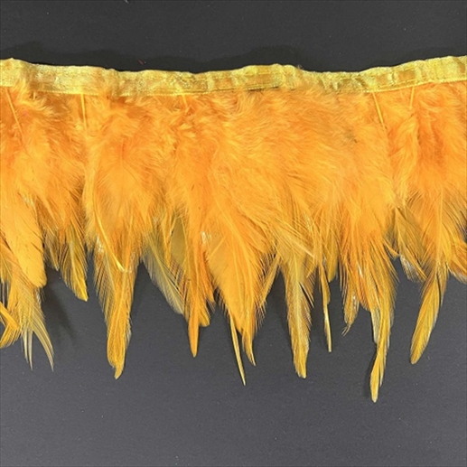 R8508020.jpg RAYHER FEATHER BORDER 50CM YELLOW - Image 1
