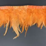 RAYHER FEATHER BORDER 50CM ORANGE