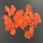 RAYHER FLUFFY FEATHER 10-15CM 15PCS RED BROWN