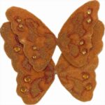 RAYHER VELVET ANGELS WINGS 2PAIRS/4PCS 9+12CM CINNAMON