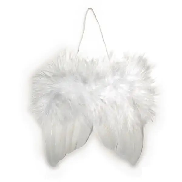 R8522702.jpg RAYHER ANGELS FEATHER WINGS 5CM 2PCS WHITE - Image 1