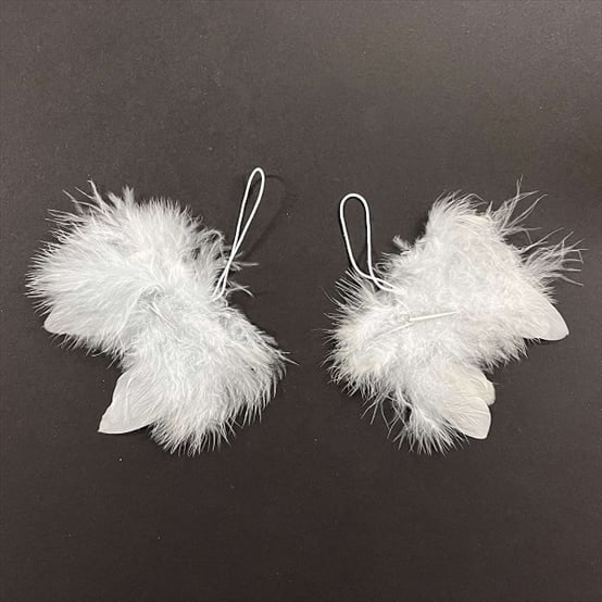 R8522725.jpg RAYHER ANGELS FEATHER WINGS 5CM 2PCS GREY - Image 1