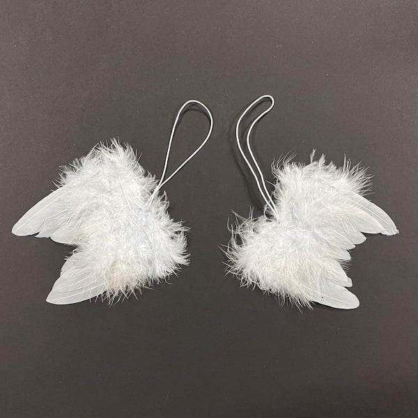 R8522825.jpg RAYHER ANGELS FEATHER WINGS 10CM 2PCS GREY - Image 1