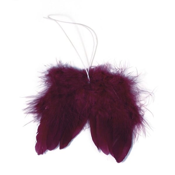R8522887.jpg RAYHER ANGELS FEATHER WINGS 10CM 2PCS BRAMBLE - Image 1