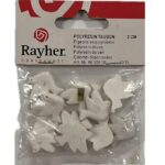 RAYHER POLYRESIN OBJECTS DOVES 2CM 12PCS