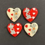 RAYHER POLYRESIN OBJECTS MICE LOVE 2CM 4PCS